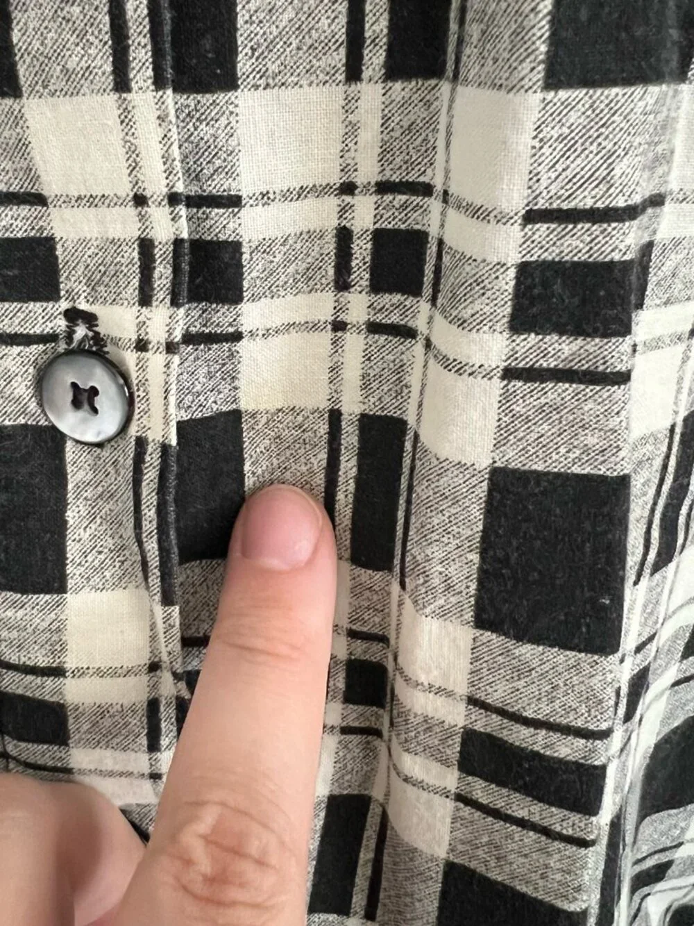 80s Cotton Plaid Long Sleeve Drop Waist Midi Dress Apostrophe Collared Size S